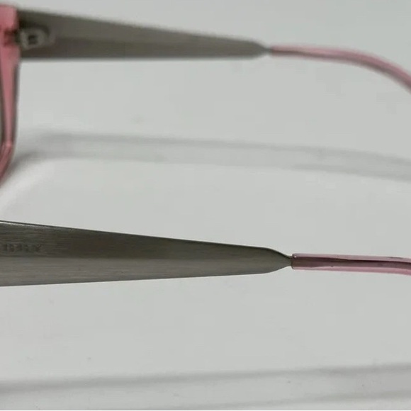 Burberry NWOT Designer Statement sunglasses women pink silver Barbie style - Picture 4 of 15